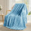 Soft Fleece Throw Blanket 50x60 in Stone Blue 1
