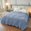 Soft Double-Layer Microfiber Throw Blanket Blue 1