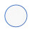 Clear Blue 10" Disposable Plastic Dinner Plates (10 Pack) 1