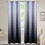 Ombre Blackout Curtains Grey-White/Black Thermal Polyester 1