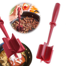 Handheld Meat Chopper with 5 Curved Blades, Heat-Resistant & Non-Stick – Compatible with Beef, Hamburger, Ground Meat