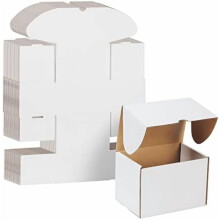 Boîtes d'expédition blanches 7 x 5 x 4 po, paquet de 50