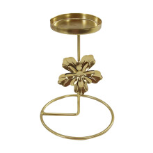 Gold Iron Rotating Candelabra Candle Holder