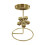Gold Iron Rotating Candelabra Candle Holder 1