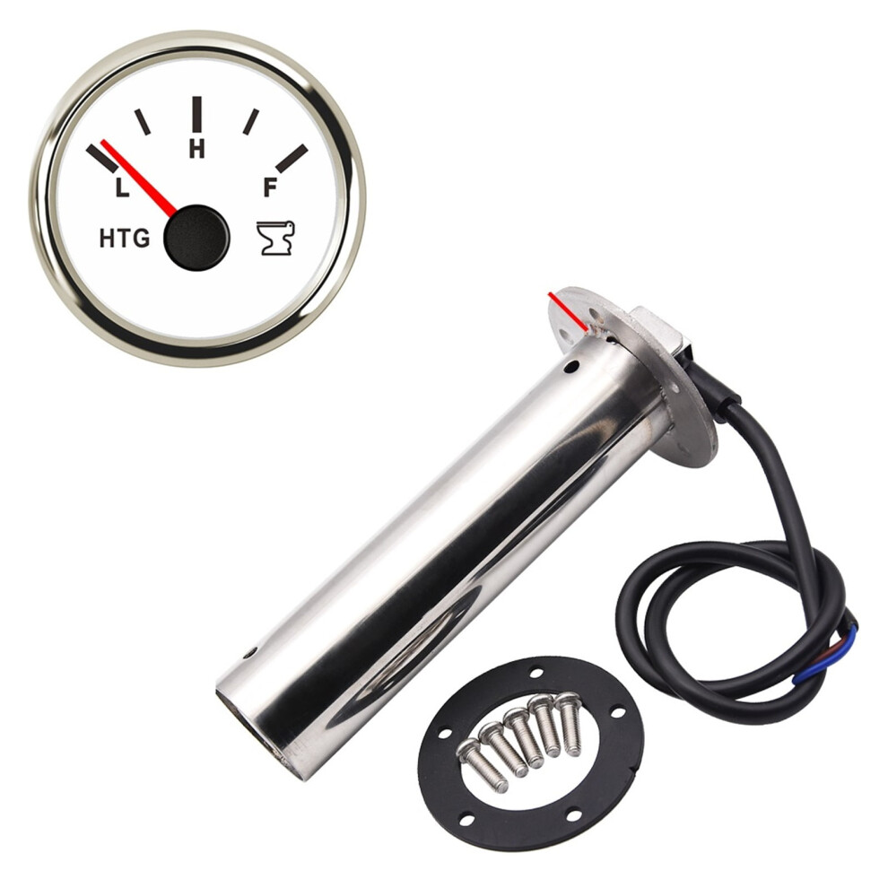 0-190 Ohm Level Sensor And 52Mm Gauge For Marine, Boat, Car 9104899961501