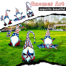 Gnomos de jardín Wzzjkit: estatuas de resina con ramas de acero para decoración de patios, céspedes y exteriores, regalos de inauguración de casa