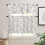 3-Piece Floral Kitchen Curtain Set with Valance 1
