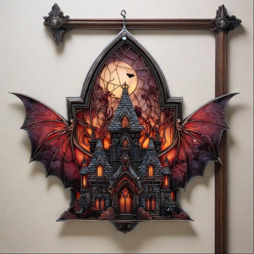 Bat Acrylic Hanging Ornament for Windows