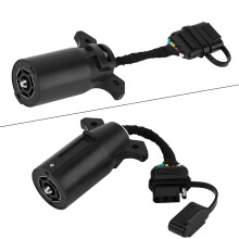 FAGINEY Autóipari elektromos alkatrészek és tartozékok csapos utánfutó adapterrel, műanyag, fekete, 3,97 oz