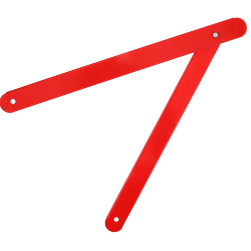 Folding Step Ladder Hinge Replacement Kit, Lightweight Step Ladder Parts Galvanized Metal Hinge Part with Adjustable Angle, Red