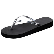 Ediodpoh Women Shoes Flat Flip Flops Fashionable Soft Sole Outdoor Beach Flip Flops Ladies Slippers Silver_002 8.5