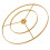Golden Iron Lampshade Frame for Ceiling Lights, 1 Set 1