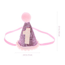 1st Birthday Party Hat Headband for Babies