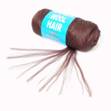 100%1 Roll Wool Hair Acrylic Yarn for African Braids/Senegalese Twist/Faux Locs/Wraps/Dreadlocks