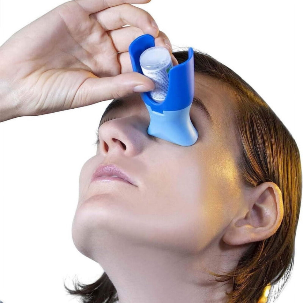 Portable Eyedrop Dispenser & Reusable Guide Aid for Seniors â Compatible with Most Eye Drop Bottles