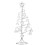 christmas Wrought Ornament Display Christmas Tree Silver 1