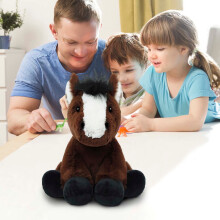 Cavallo di peluche con peso, alto 30 cm (12 pollici)