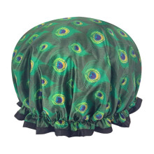 Shower Cap Waterproof Reusable Smooth Elastic Shower Hat for Kitchen Shower Cap