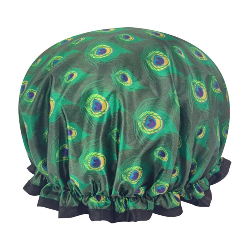 Shower Cap Waterproof Reusable Smooth Elastic Shower Hat for Kitchen Shower Cap