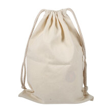 Household Plain Cotton Drawstring Storage Laundry Sack Stuff Bag for Travel Home Use,Cotton Stuff Bag, Cotton Storage Bag