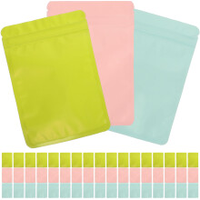Bolsas reutilizables para almacenar alimentos OUNONA con cierre hermético para dulces y snacks, 150 unidades, colores surtidos, PET