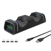Nabíjecí stanice pro PS4Controller s dvojitým dokem a napájením z USB