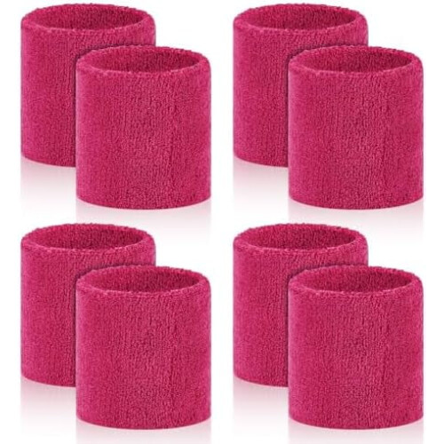 Fasce antisudore sportive da polso in materiale ABS, 8 pezzi