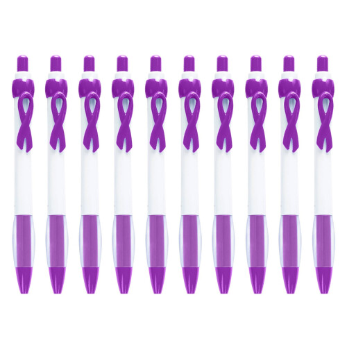 10 τεμάχια πτυσσόμενα στυλό gel roller, ποικιλία χρωμάτων, σχέδιο κορδέλας για την