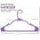 Plastic Clothes Hangers 50 Pack Purple 1
