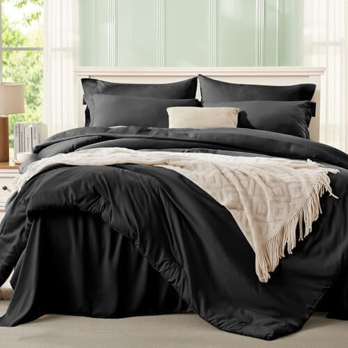 Dekbedset voor tweepersoonsbed (Queen size) van microvezel, 7-delig 1