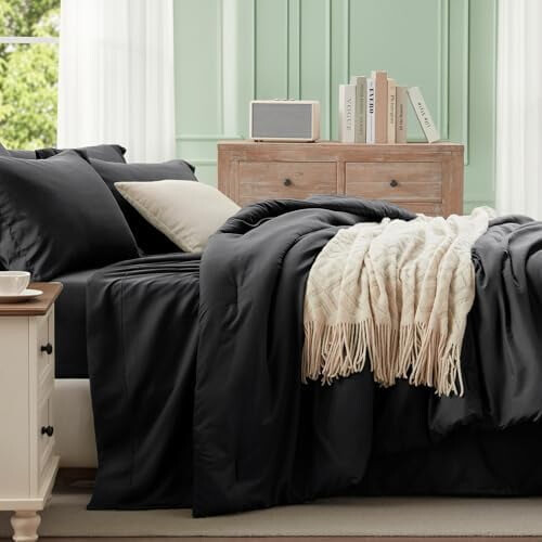 Dekbedset voor tweepersoonsbed (Queen size) van microvezel, 7-delig 2
