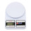 Digital Kitchen Scale 10kg x 1g White ABS LCD 1