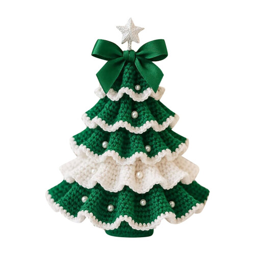 Beginner Crochet Christmas Tree Kit – Yarn, Hook &