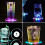 4-Pack LED Light-Up Drink Coasters, Acrylic, 10cm 1