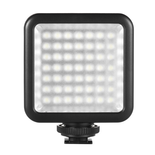 Lights Andoer W49 Mini Interlock Camera LED Panel Light Dimmable Camcorder Video Lighting With Shoe Mount Adapter For A7 DSLR