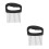 2Pièces Support Trancheur Citron Oignon Acier Noir Résistant 4