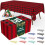 Black & Red Gingham PEVA Tablecloth 54 x 108 in (3 pcs) 1