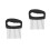 2Pièces Support Trancheur Citron Oignon Acier Noir Résistant 8