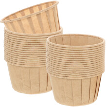 50 vasos de papel desechables para fiestas y repostería. Mini accesorios para empaques.