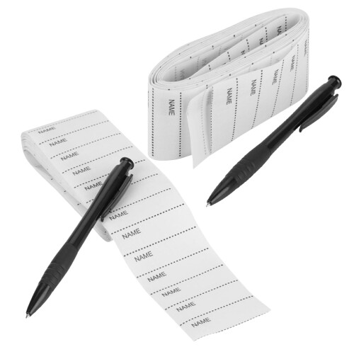 4Ensembles Étiquettes Tissu DIY Blanches Pour École 2