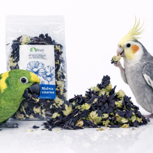 Płatki Malwy Czarnej Dla Papug - Naturalny Dodatek Kwiatowy | 45 G