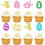 Διακοσμητικά για cupcakes με λαγουδάκι, διακοσμήσεις για τούρτα, διακοσμήσεις για 1
