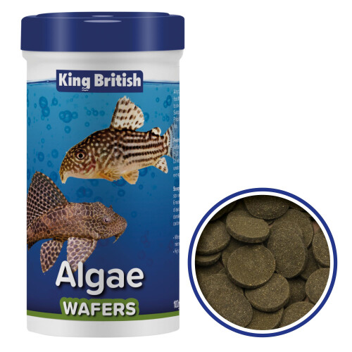 King British – Algae Wafers 100g – Multi-Vitamin Complete Sinking Fish Food – Fo 1