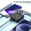 Power bank solare portatile con batteria esterna e 4 porte USB. 2