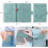 Étui portefeuille compact bleu clair pour passeport 3
