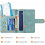 Étui portefeuille compact bleu clair pour passeport 4
