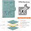 Étui portefeuille compact bleu clair pour passeport 5