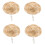 40Pièces Chapeaux Bambou Miniature Jugulaire Pour Poupées 3