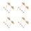 40Pièces Chapeaux Bambou Miniature Jugulaire Pour Poupées 5