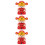 3Pièces Statues Solaire Dieu Fortune Multicolores Décor 8